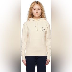 [SOLD] Maison Kitsune Cafe Kitsune Off-White Hoodie in XS